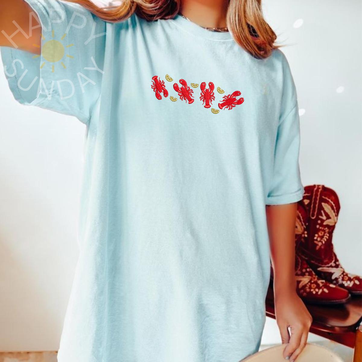 Lobsters Embroidered Shirt