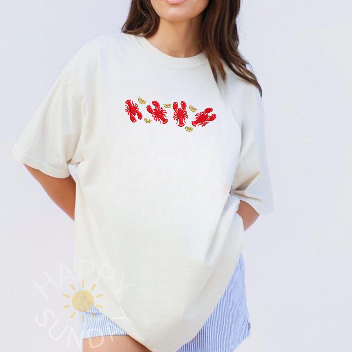 Lobsters Embroidered Shirt