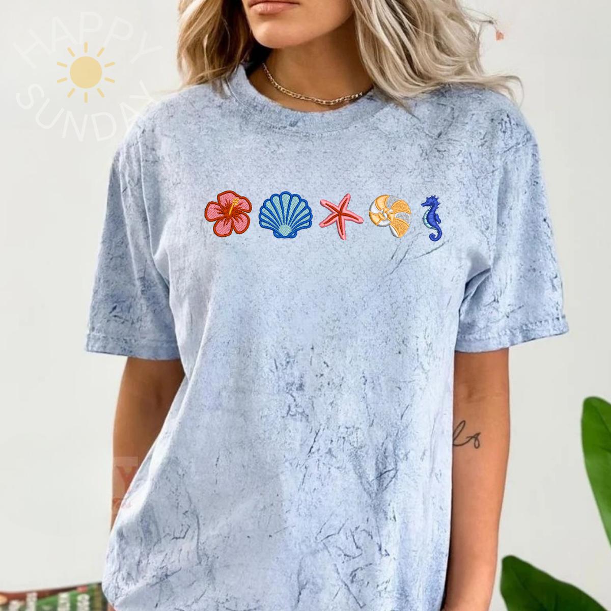 Coastal Icons Embroidered Shirt