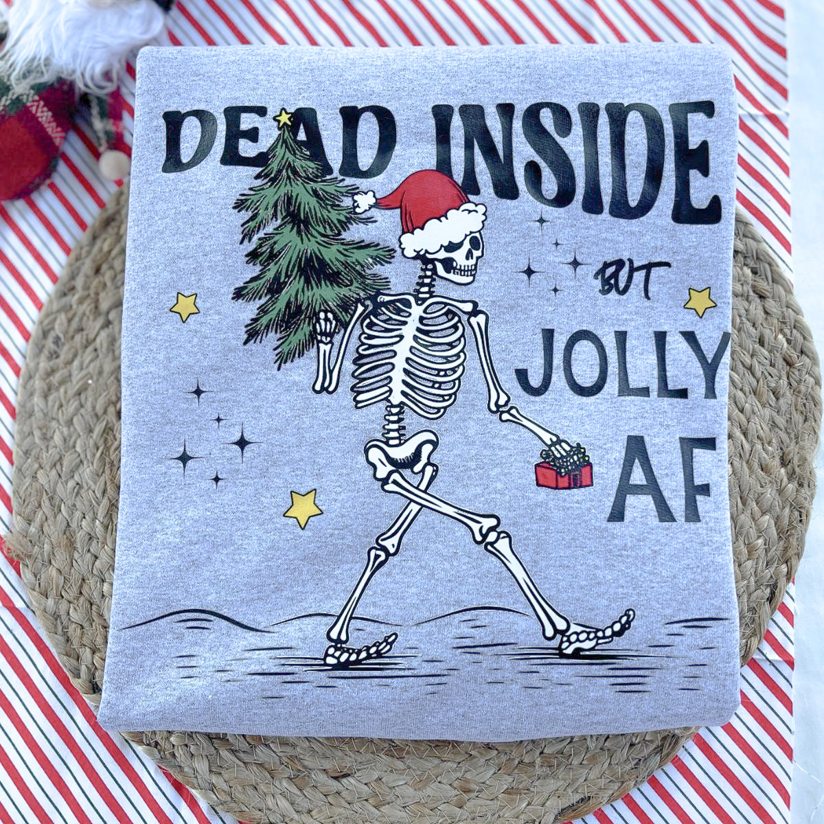 Sweatshirt Dead Inside but Jolly Christmas