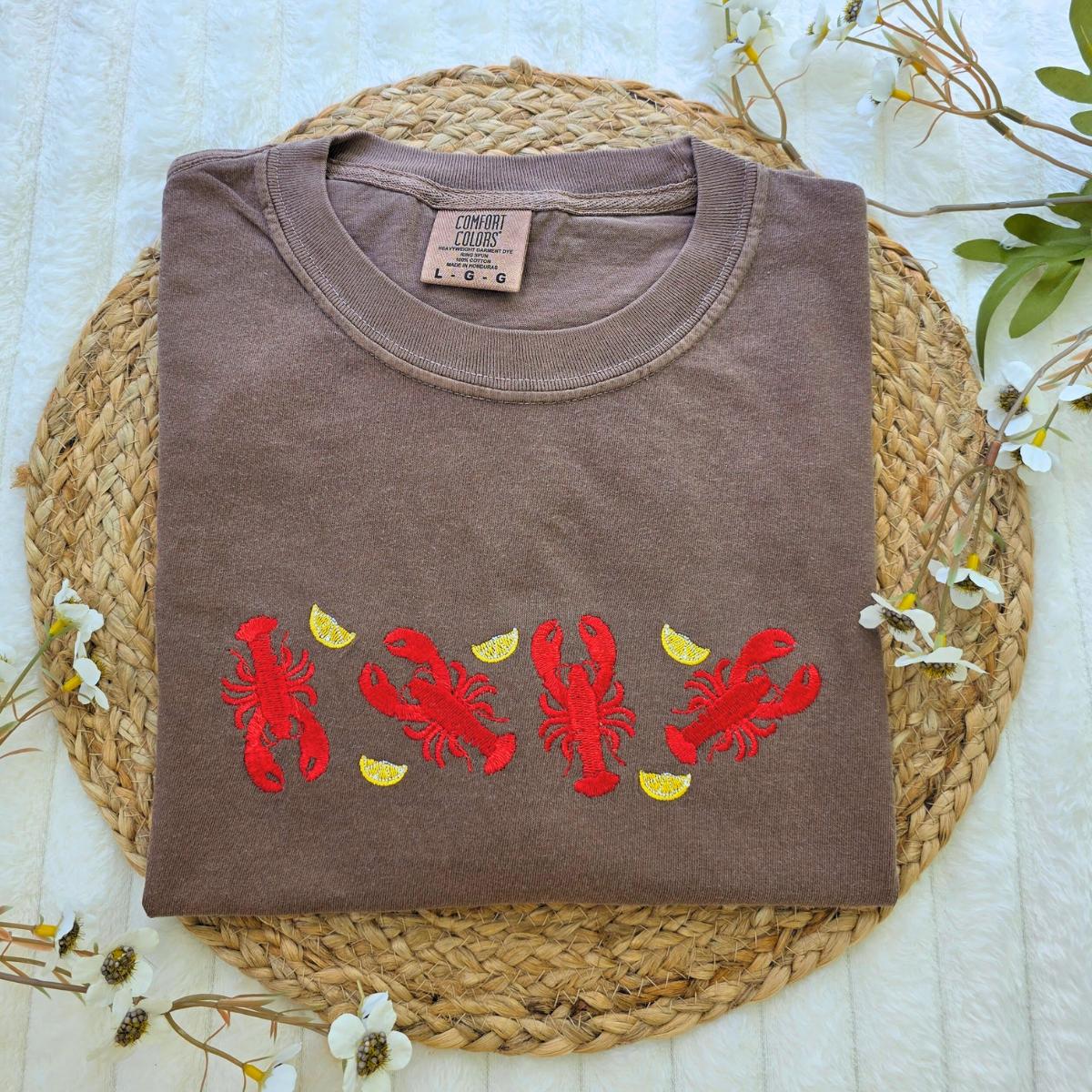 Lobsters Embroidered Shirt