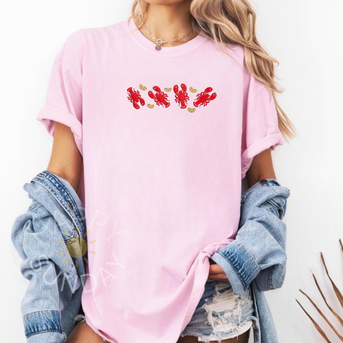 Lobsters Embroidered Shirt