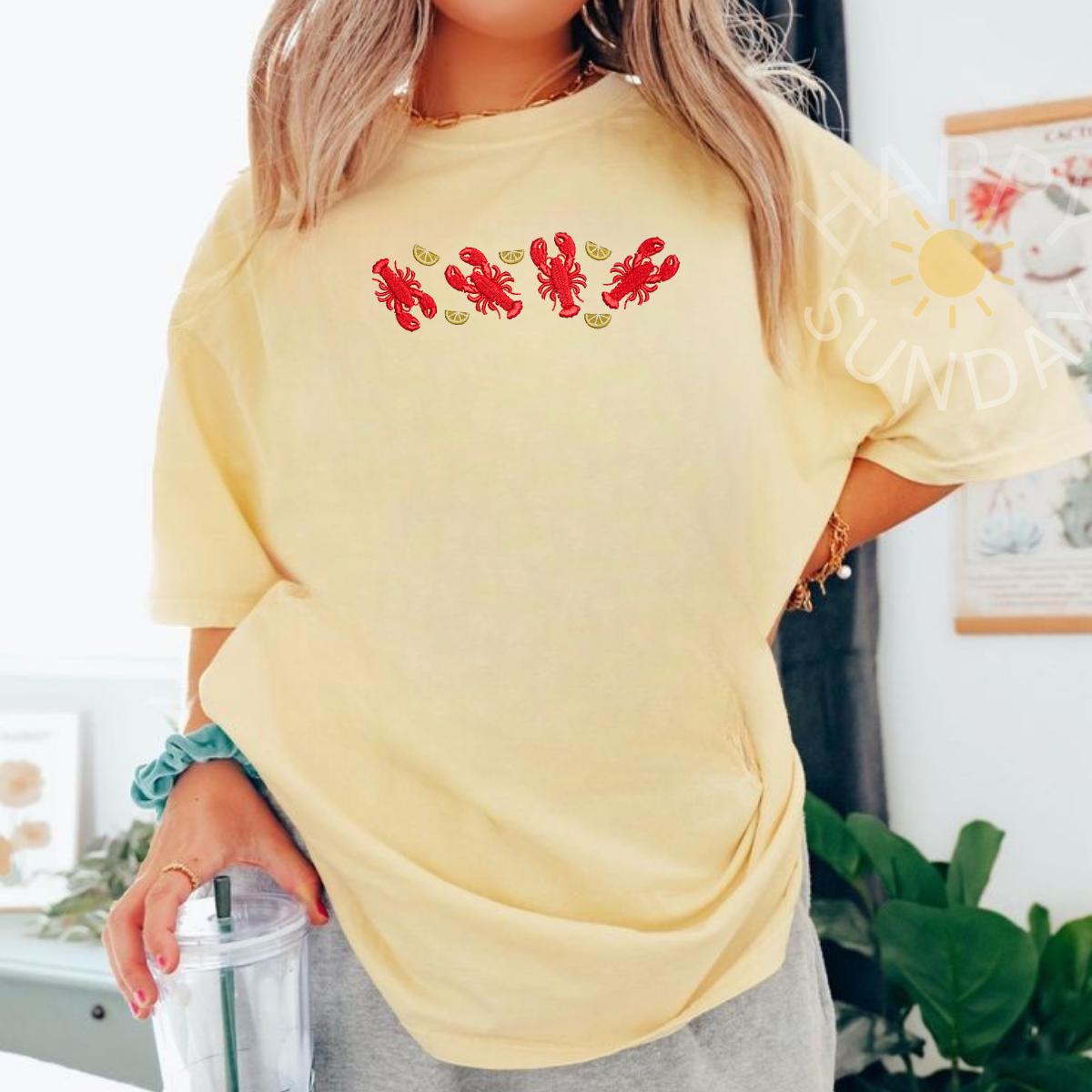 Lobsters Embroidered Shirt