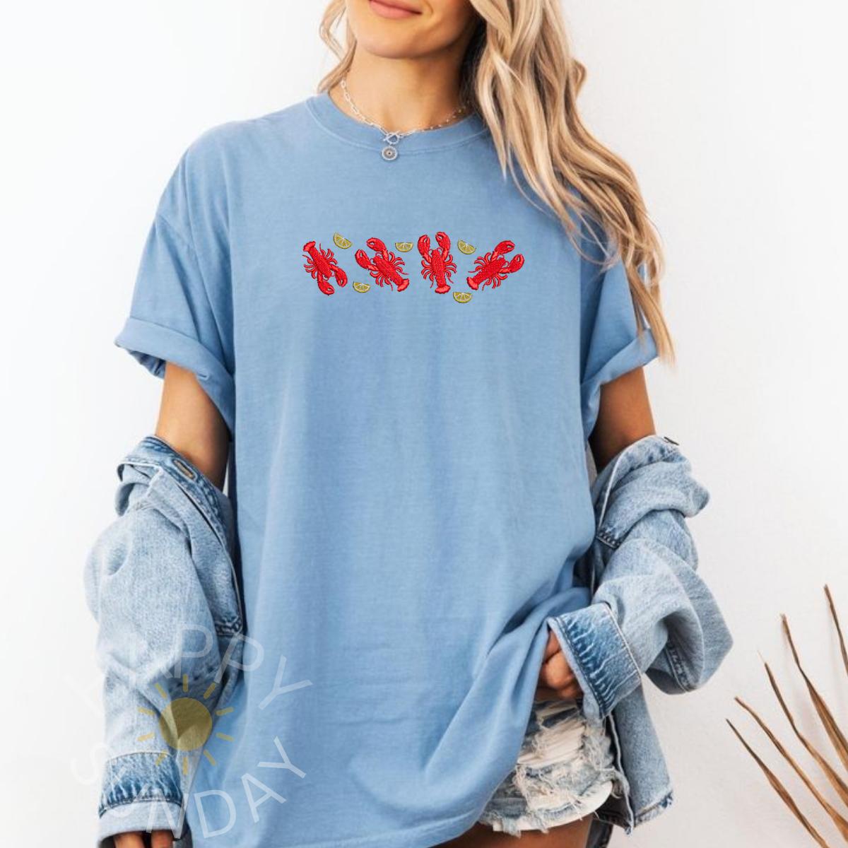 Lobsters Embroidered Shirt