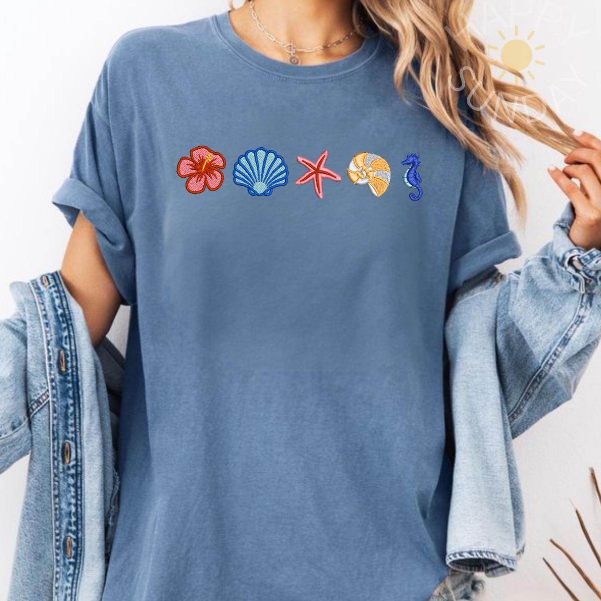 Coastal Icons Embroidered Shirt