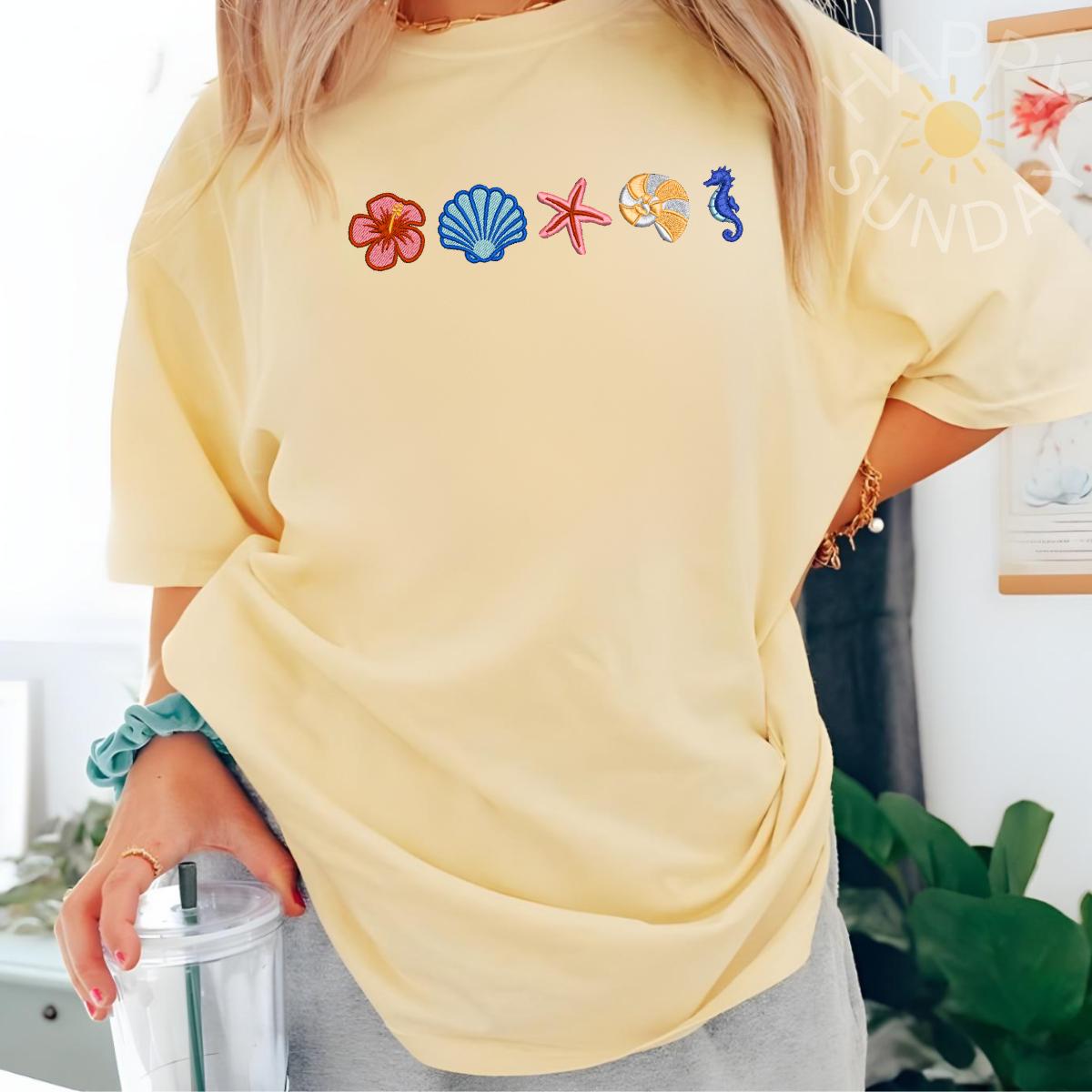 Coastal Icons Embroidered Shirt