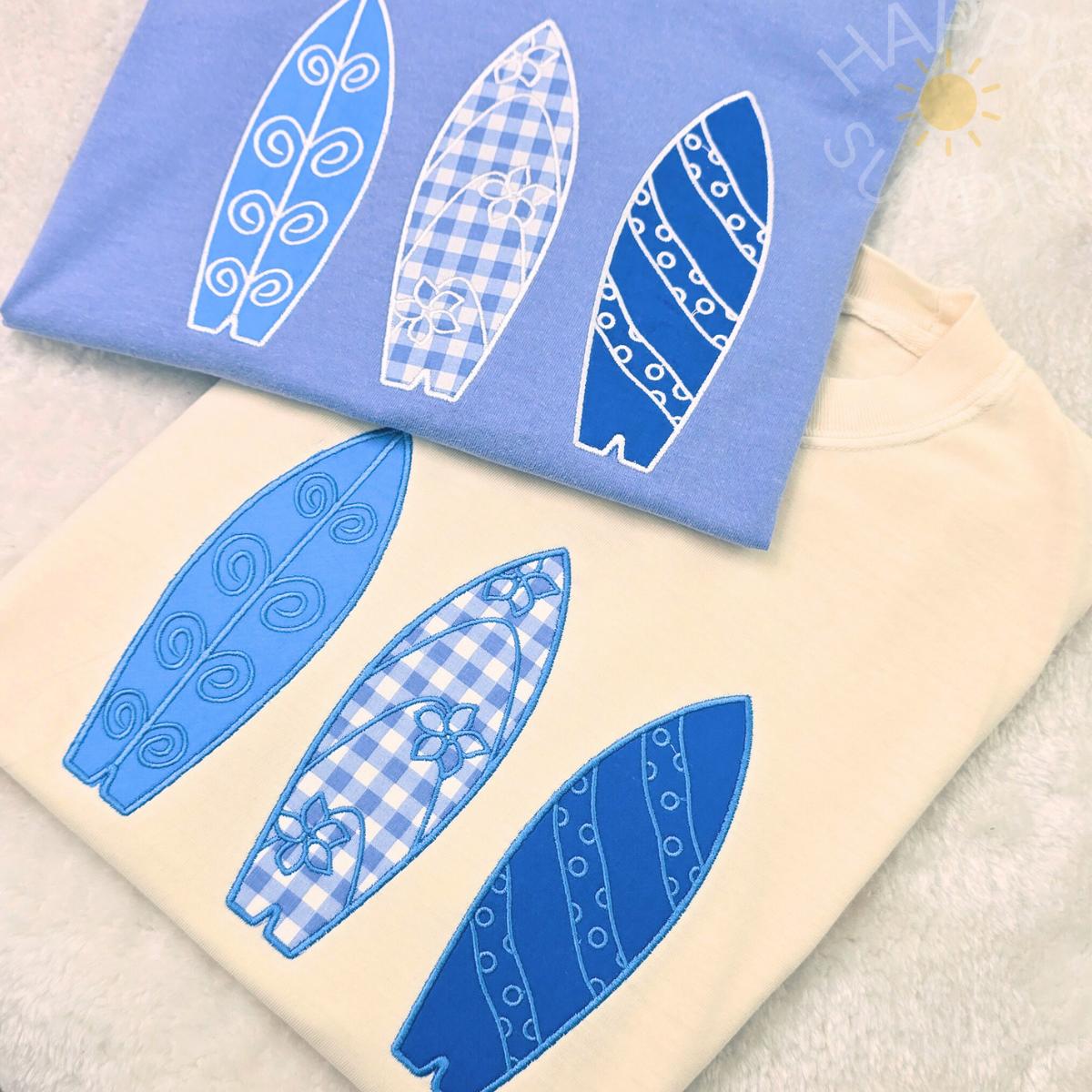 Surfboards Applique T Shirt