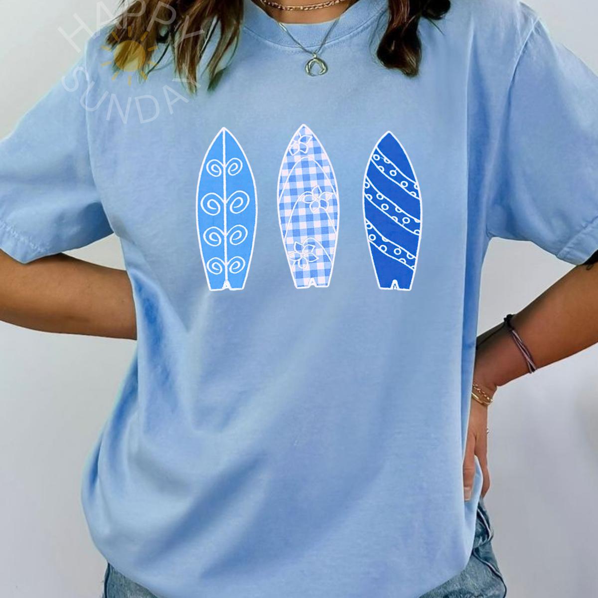 Surfboards Applique T Shirt