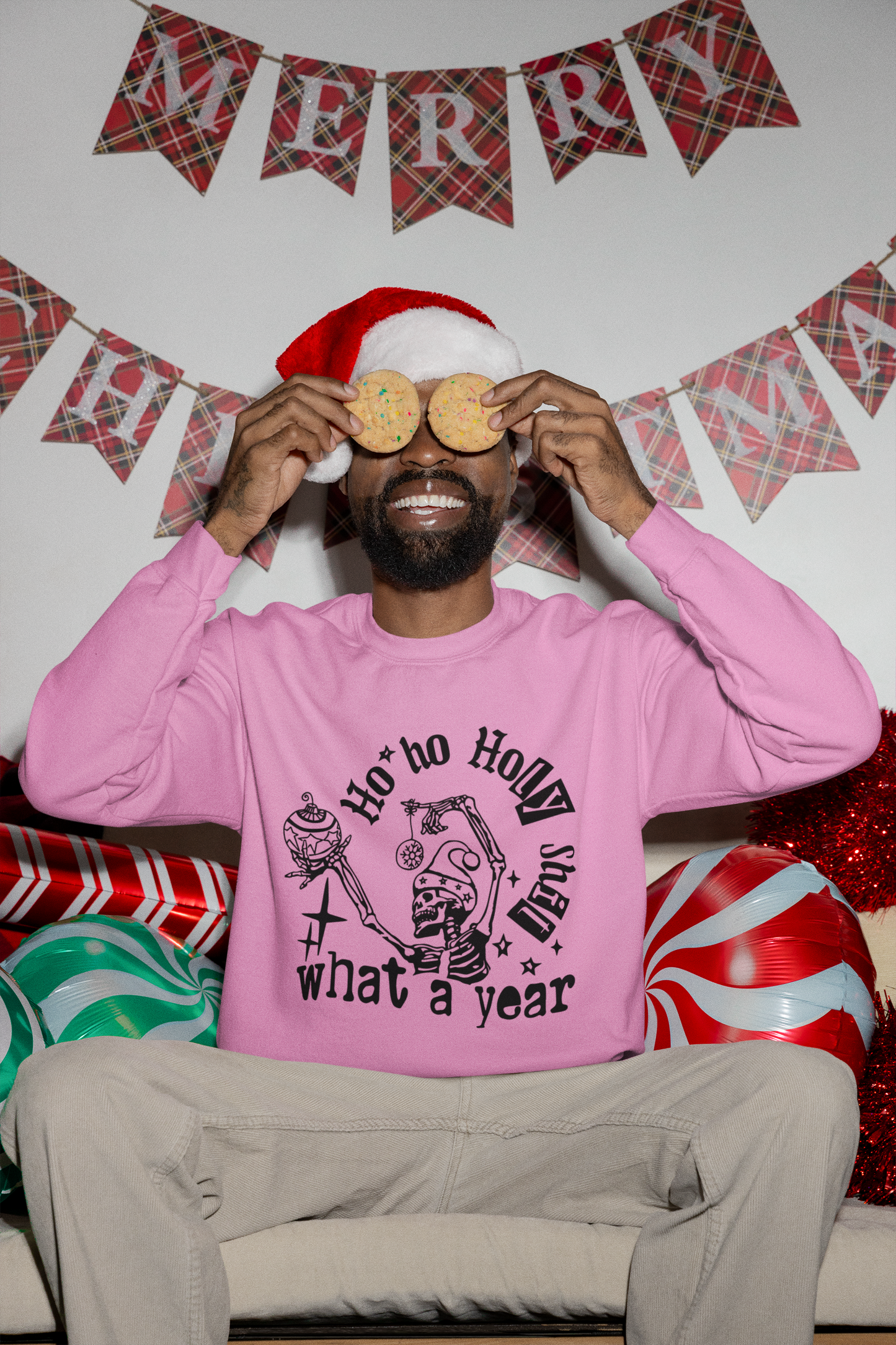 Sweatshirt Ho Ho Ho What a year Christmas