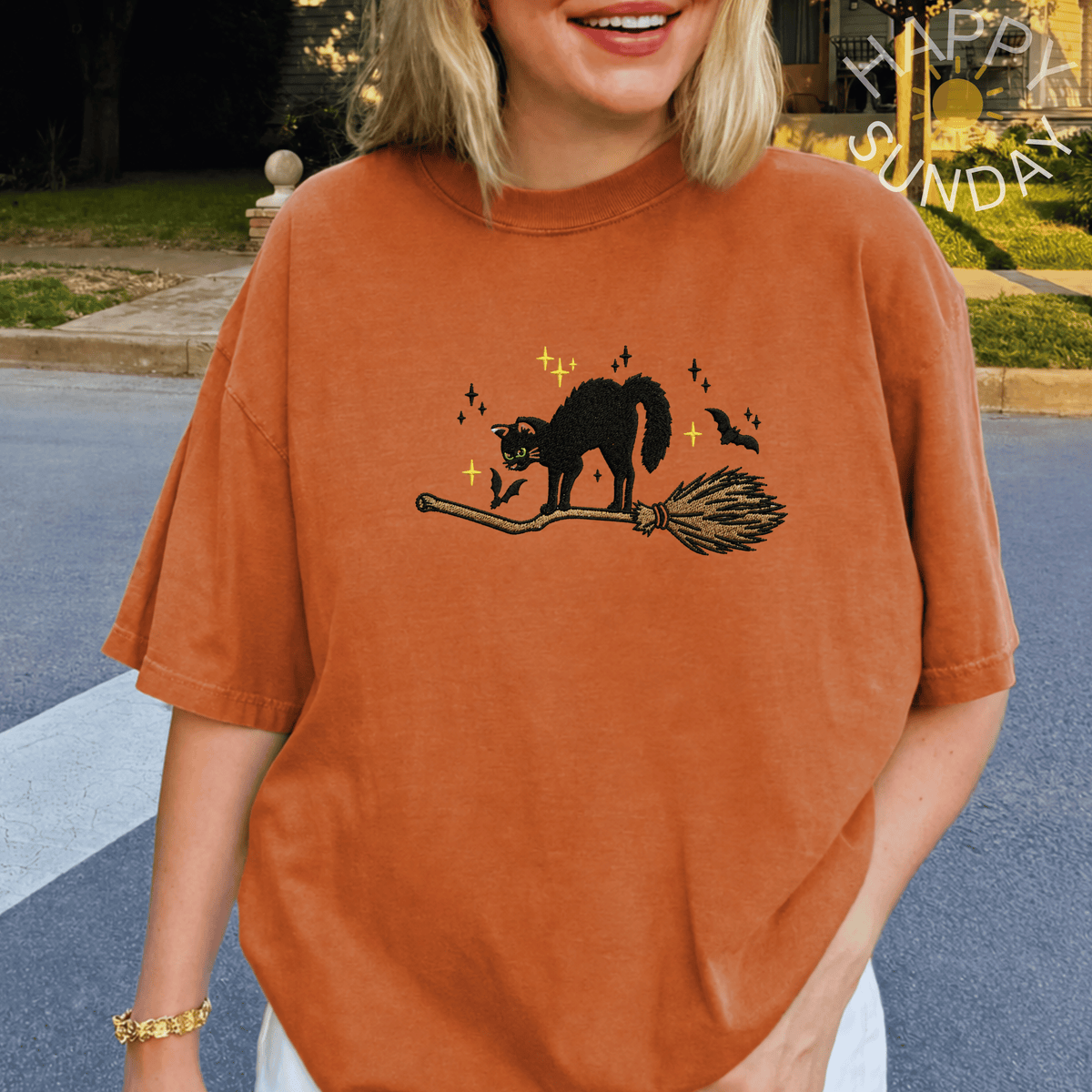 Black Cat Broomstick