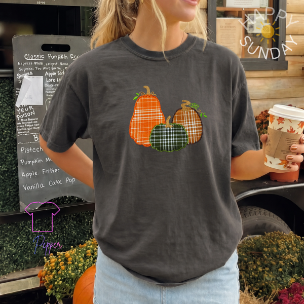 Pumpkin Trio applique