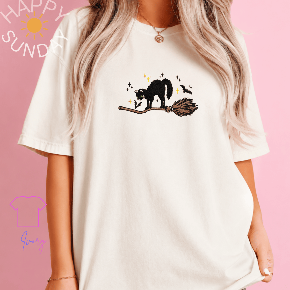 Black Cat Broomstick