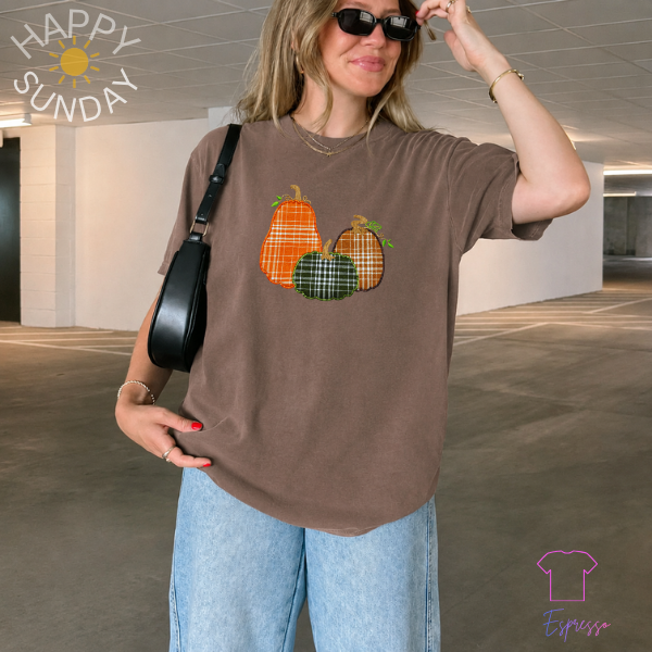 Pumpkin Trio applique
