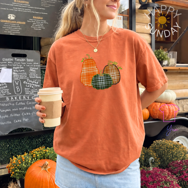 Pumpkin Trio applique