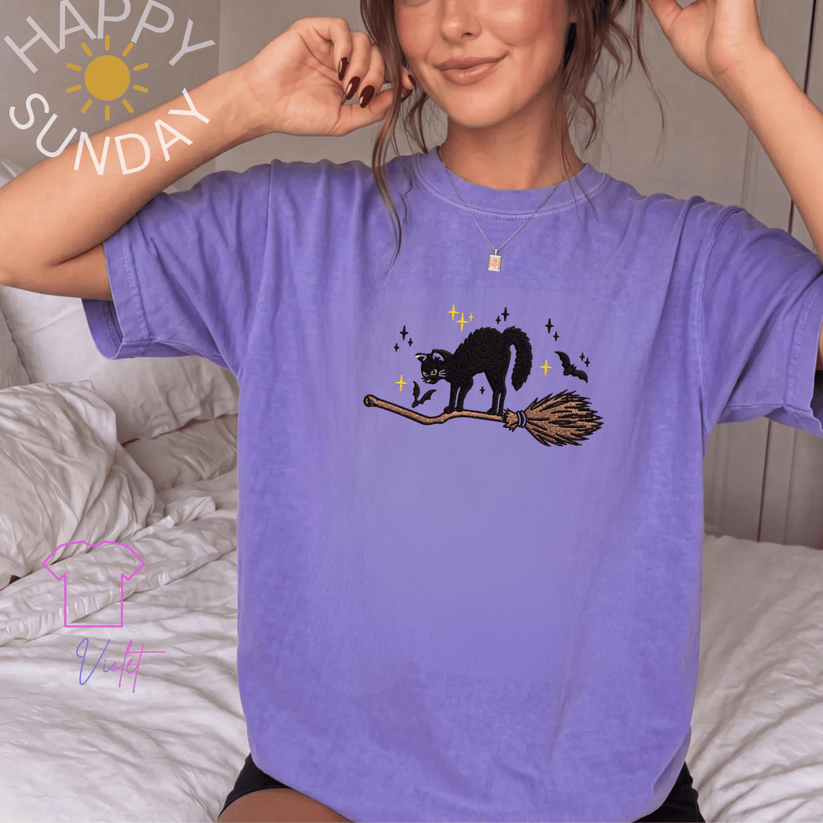 Black Cat Broomstick