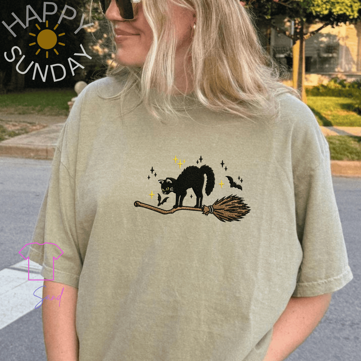 Black Cat Broomstick