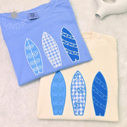 Surfboards Applique T Shirt