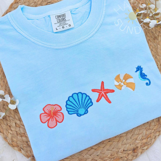 Coastal Icons Embroidered Shirt