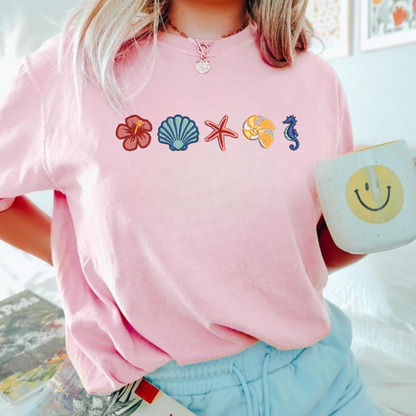 Coastal Icons Embroidered Shirt