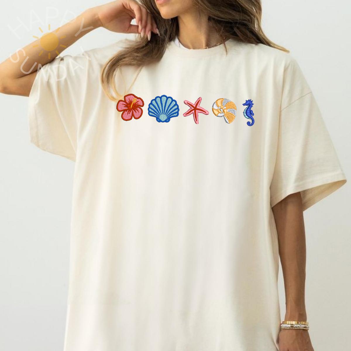 Coastal Icons Embroidered Shirt