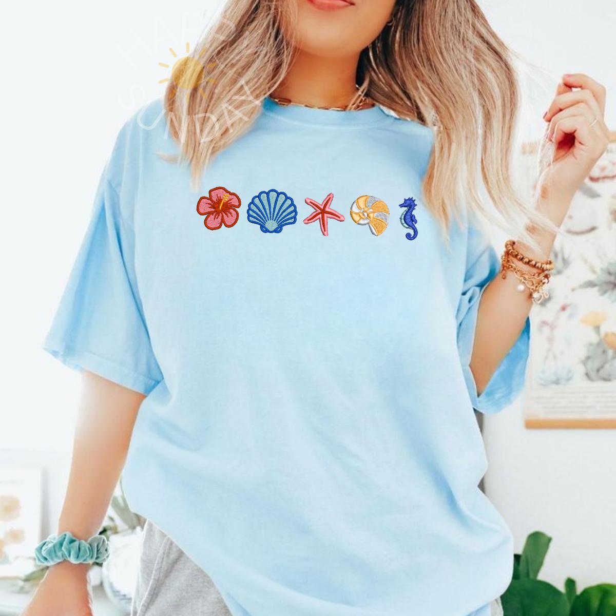 Coastal Icons Embroidered Shirt
